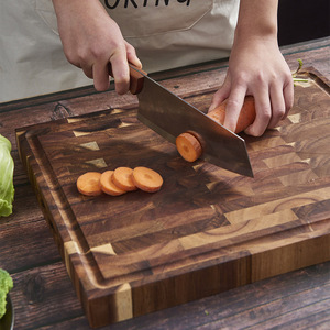 Tabla de cortar grande de madera maciza empalmada, tabla de cortar de madera de acacia para cocina doméstica, tabla para enrollar fideos, para restaurante - Product Image 2