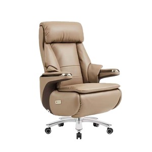 Sedia da Ufficio Ergonomica in Pelle di Alta Gamma, Regolazione Elettrica/Vocale, Comoda per Lunghe Ore di Seduta, Uso Domestico e Studio - Product Image 5