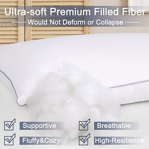 Luxury Hotel Quality Plush Cooling Gel Filling Washable Down Alternative Microfiber <strong>King</strong> Size Bed <strong>Pillow</strong> for Side Back Sleeper - Product Image 3