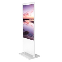 Pantalla LCD de 55 Pulgadas 16:9 para Centro Comercial, con Soporte de Piso para Interiores, Android/Windows, Pantalla Táctil IR, Tablero Publicitario