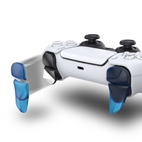 Clear Blue Blade 2 Paires d'extenseurs de gâchettes et de boutons d'épaule pour manette PS5, pour l'amélioration de la performance de jeu