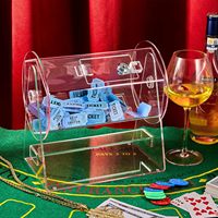 Boîte de tirage au sort personnalisée en plexiglas Boîte de tirage au sort en acrylique transparent pour les jeux de loterie, bingo