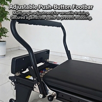 Machine de Pilates Reformer professionnelle Lanri avec boîte d'assise, équipement de Pilates pour studio commercial et entraînement à domicile