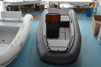 Bateau semi-rigide (RHIB) de 390 cm avec coque en aluminium, gonflable, en PVC Mehler, 6 places avec cabine de luxe pour bateau d'appoint de yacht, fabriqué en Chine, logo personnalisé