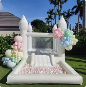 Trampolín Inflable para Bodas, Castillo de Cumpleaños para Niños, Trampolín Blanco para Fotografías, Accesorios para Pedidas de Mano - Product Image 5