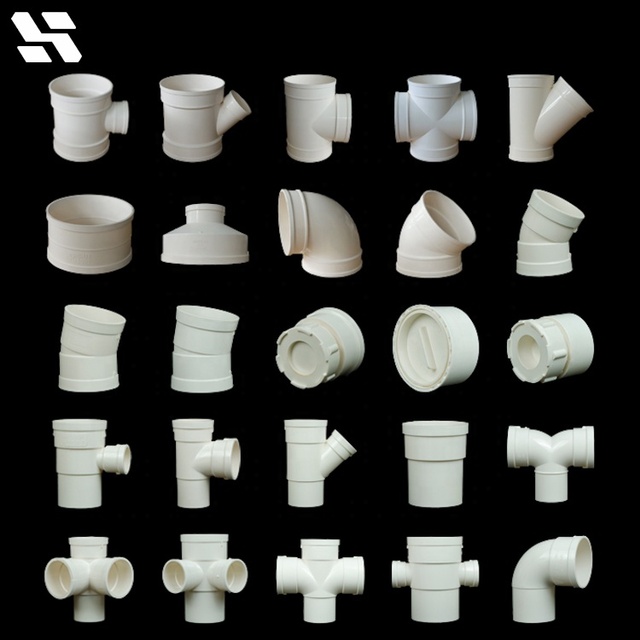 PVC Professional Factory High Quality Pressure Bearing Customizable Reducing Tee Y-Tee Drainage Pipe Fittings