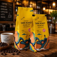 Sacs refermables personnalisés en Mylar pour grains de café, sacs sous vide pour le stockage et l'emballage afin de garder les grains frais après ouverture