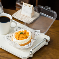 Boîtes à gâteaux bento transparentes, boîtes à dessert en mousse coupée, boîtes d'emballage pour pâtisserie, pour emballage séparé