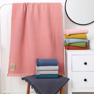 Telo da bagno in cotone plus morbido multicolore con nappe scialle Waffle adulto 90*180 a <span class=keywords><strong>nido</strong></span> <span class=keywords><strong>d</strong></span>'<span class=keywords><strong>ape</strong></span> telo mare - Product Image 5