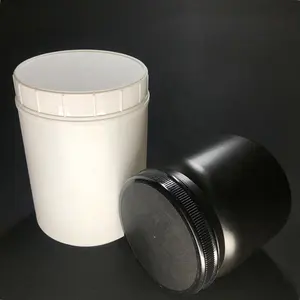 Pote de plástico para leite 1000ml, jarra de suplemento em pó de leite plástico com parafuso 2000ml