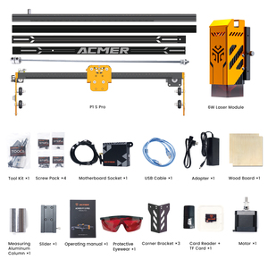 Acmer P1 s Pro 6W Mini Portable <b>Laser</b> Engraver <b>Machine</b> New OEM Diode for <b>Cutting</b> <b>Wood</b> Plywood MDF Paper Leather Crystal AI - Product Image 4