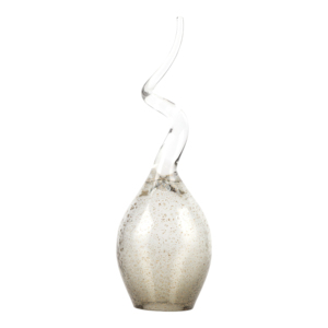 Moderna Scultura in Vetro a Goccia con Effetto Spirale per Decorazione Casa, Ufficio e Bagno - Product Image 2