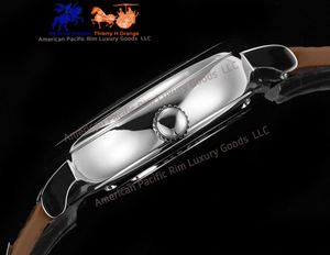 Reloj de Cuarzo de Lujo Marca H Michael, Cronógrafo para Parejas, Acero Inoxidable de Alta Calidad, Cuadrado, con Correa de Cuero Italiano - Product Image 3