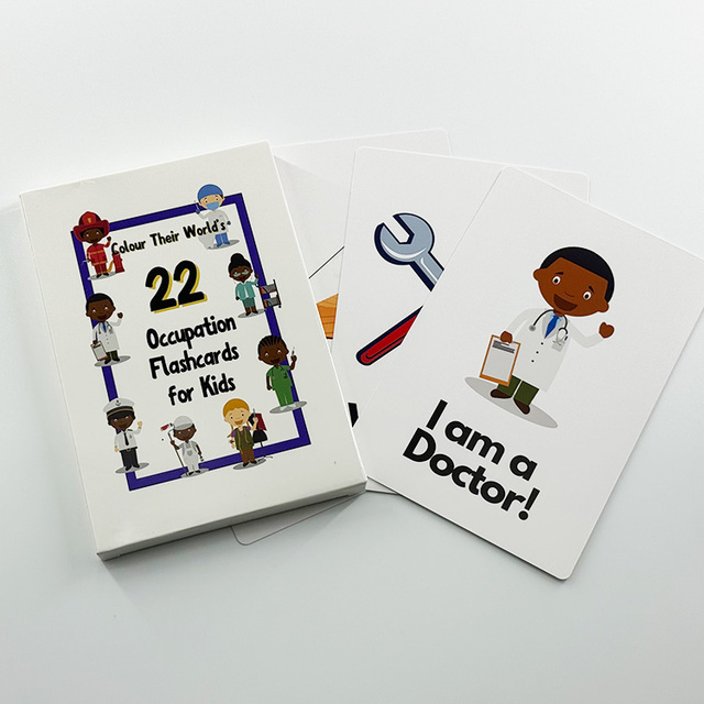 Wholesale Manufacture Custom Print Flash Cards Black and White Pattern Arabic Flashcards for Kids Educational
