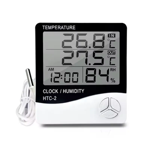 Digital Indoor/Outdoor Thermometer Hygrometer with LCD Display Humidity &amp; <strong>Temperature</strong> <strong>Monitor</strong> for Humidors, Incubators, Home - Product Image 1