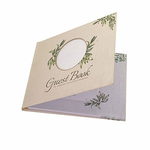 New Cloth Cover Elegant <strong>Wedding</strong> <strong>Guest</strong> <strong>Book</strong> Bridal Custom Personalized Love <strong>Wedding</strong> Keepsake <strong>Book</strong> <strong>With</strong> <strong>Photo</strong> - Product Image 2