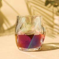 Горячая новинка от производителя: Стеклянный стакан для виски NOVEDO с цветными кристаллами, 200 мл, для украшения вечеринок
