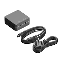 Chargeur USB-C GaN 100W |   Adaptateur secteur à charge rapide double USB-C |   PD100W pour drones DJI, PC de bureau, équipement de bureau et d'éducation