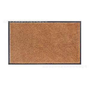 Polypropylene Door <b>Mat</b> Rectangle Medium Thickness Non-Slip Home Use Solid Color Tufted Design - Product Image 1