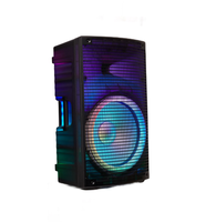 Haut-parleur PA actif bidirectionnel de 15 pouces, 150 W RMS, classe D, DSP, TWS, LED, enceinte portable de scène pour DJ, mariage, événement