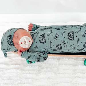 Bébé 3 <span class=keywords><strong>mois</strong></span> imprimé garçon combinaison pyjamas nouveau-né à manches longues barboteuse bambou dormeur bébé vêtements - Product Image 3