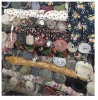 Poly Spandex Print Woven 58/60 "Léger 100% Polyester Chiffon Tissu Stock Lot pour Vêtements