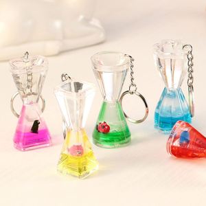 1PC Cute Version Small Animal Keychain Mini <b>Timer</b> Hourglass Plastic Drip Oil Couple Gift Waist Hanging Keychain Random Color - Product Image 5