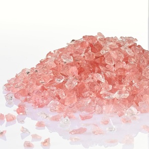 Rosa Massive Terrazzo-Glaschips, Farbige Industrielle Bodenbeläge für Außenbereiche, Landschaftsgestaltung, Aquarien, Pools, Fischbecken, Umweltfreundlich und Langlebig - Product Image 1