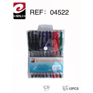 MNJ Gel Pens 12Pcs Color Assorted Ref 04522 - Product Image 3