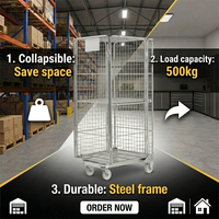 Chariot à palettes métalliques pour entrepôt logistique OEM ODM, nouveau modèle