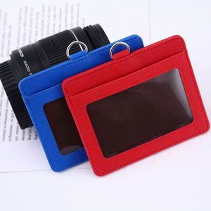 Pu Leather ID Badge <b>Wallet</b> Business ID Card <b>Holder</b> With Necklace Neck Strap - Product Image 3