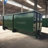 Bennes à ordures en acier 20 yards Roll Off Bacs pour conteneur d'élimination des déchets dans les travaux de construction, rénovations résidentielles