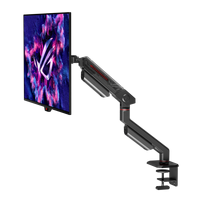 Nouveau support d'écran ROG Ergo AAS01R 2026 pour PC de jeu, support de moniteur pouvant accueillir un écran jusqu'à 49 pouces, 13,5 kg, VESA 100x100, support de bureau pour jeux