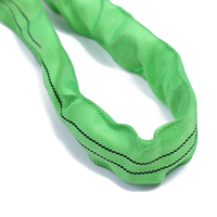 ¡Gran oferta! Eslingas de elevación verdes de poliéster 100% con certificación CE, marca OEM, 6:1 de seguridad, 2T W.L.L.