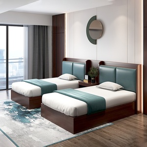 ריהוט מודרני לחדרי שינה במלונות, מיטות בהתאמה אישית לחדרי אירוח, ארון טלוויזיה מלוחות עץ, מתלה בגדים, ריהוט פאנלים לדירות - Product Image 3