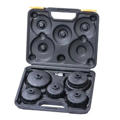 6pcs Auto Drive Wrench with 3/8" or 1/2"Sq Dr. Cap Type Oil Filter Wrench Set