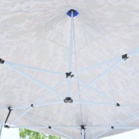 Tente de réception pliable promotionnelle 3x3m avec fenêtres, design personnalisé pour événements extérieurs