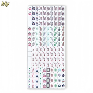 Populares fichas de mahjong americanas de acrílico azul claro, estilo moderno, modelo Vancor 173, hechas a medida, <span class=keywords><strong>para</strong></span> 4 jugadores, en capas. - Product Image 3