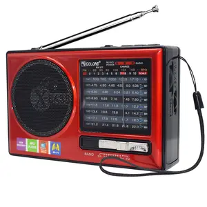 Portable Multi-Marque Golon RX-377BT radio FM AM SW radio Soutien UAB/TF/BT Mp3 lecteur avec lampe de poche pour la vente en gros