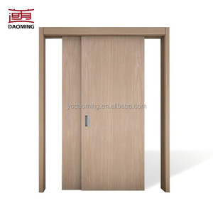 Sistema de Puertas Corredizas de Madera <span class=keywords><strong>JHK</strong></span> para Cocina, Dormitorio, Apartamento y Uso Exterior con Aislamiento Acústico, Superficie Lisa y Diseño Empotrado - Product Image 1