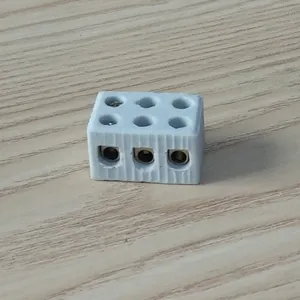 600V 30A 2way 6P ceramic porcelain terminal block manufacturer fuzhou connectors and terminals