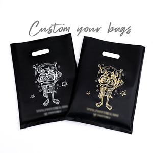 Bán Buôn Tùy Chỉnh Túi Nhựa Với Logo Có Thể Tái Chế T-Shirts Túi Chết Cắt Xử Lý Cửa Hàng Tạp Hóa Kinh Doanh Khuyến Mãi Mua Sắm Túi - Product Image 3