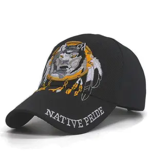 כובע שחור צבא Suppliers-רקמת בעלי החיים צבא גברים של כובעי חיצוני ספורט זאב שחור טקטי Snapback עצם Casquette אבא כובע