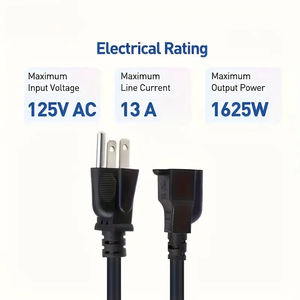 14/3 16/3 18/3 Gauge tugas berat, 3 Prong 13A 1625W ETL terdaftar untuk taman dan rumah tahan air luar ruangan kabel ekstensi - Product Image 3