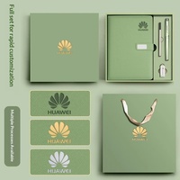 Ensemble cadeau de carnet A5 en similicuir de luxe léger pour bureau, personnalisable avec logo pour usage professionnel