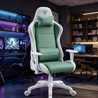 Chaise de jeu pour ordinateur réglable de luxe, à prix abordable, avec repose-pieds, chaise de jeu ergonomique pivotante