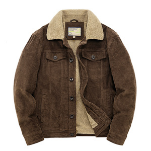 <span class=keywords><strong>Giacca</strong></span> Casual da <span class=keywords><strong>uomo</strong></span> in velluto a coste invernale a collo corto Plus <span class=keywords><strong>Cashmere</strong></span> in cotone 100% spessa - Product Image 5