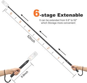 <span class=keywords><strong>Palo</strong></span> de selfie Vrig Tp-13 de 52 pulgadas compatible con <span class=keywords><strong>Insta360</strong></span> 7 One X3 X2 X, extensión de cámara deportiva de 1/4 de pulgada, monopié - Product Image 1