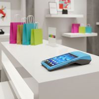 POS-6100 Layar Sentuh 5.5 inci PDA Android Portabel Printer Thermal 58mm dengan Pembaca NFC/RFID/1D/2D Terintegrasi Terminal Pos