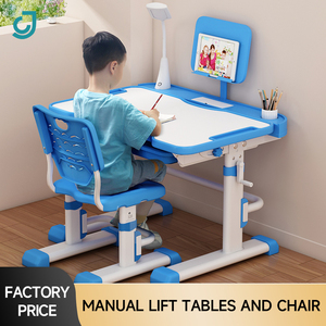 Set de Escritorio y Silla de Estudio para Niños con Altura Ajustable, Mesa de Estudio Funcional para Tareas Escolares con Lámpara - Product Image 5
